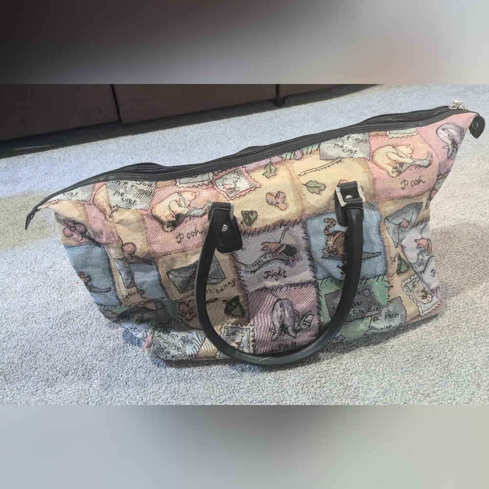Vintage Disney Pooh duffle canvas bag